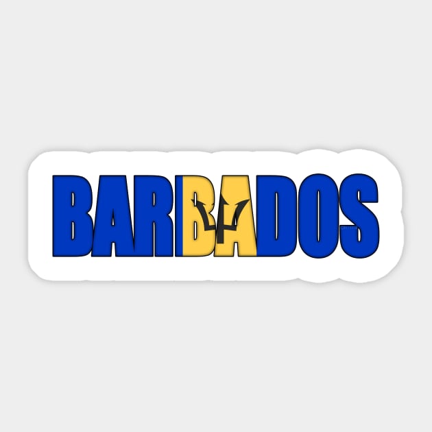 Barbados Sticker by SeattleDesignCompany